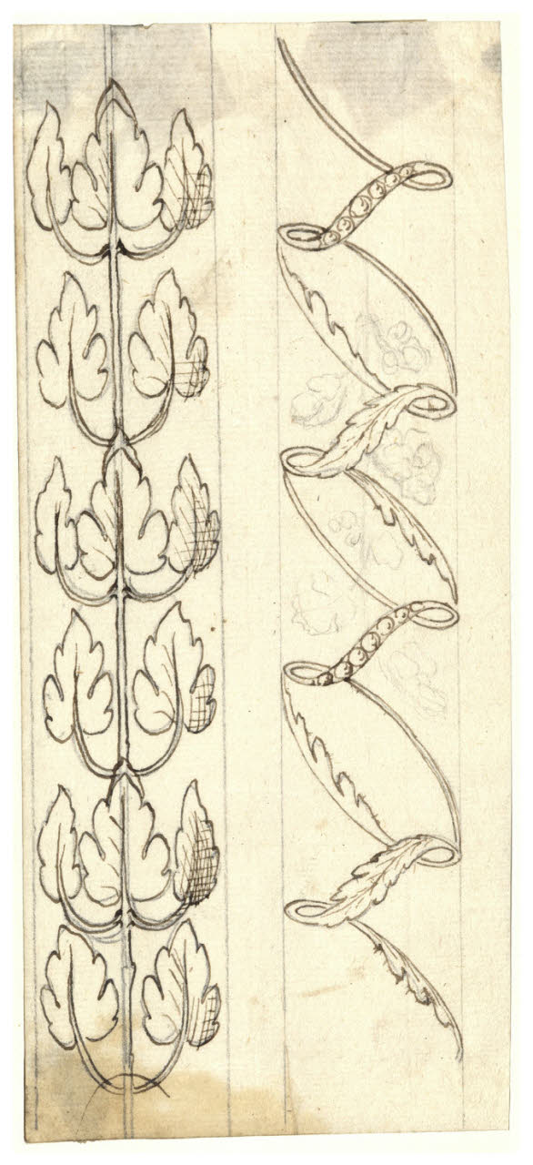 Bordure (disegno) di Maggiolini (bottega) (secc. XVIII/ XIX)