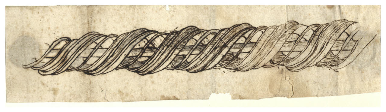 Motivo ornamentale (disegno) di Maggiolini (bottega) (secc. XVIII/ XIX)