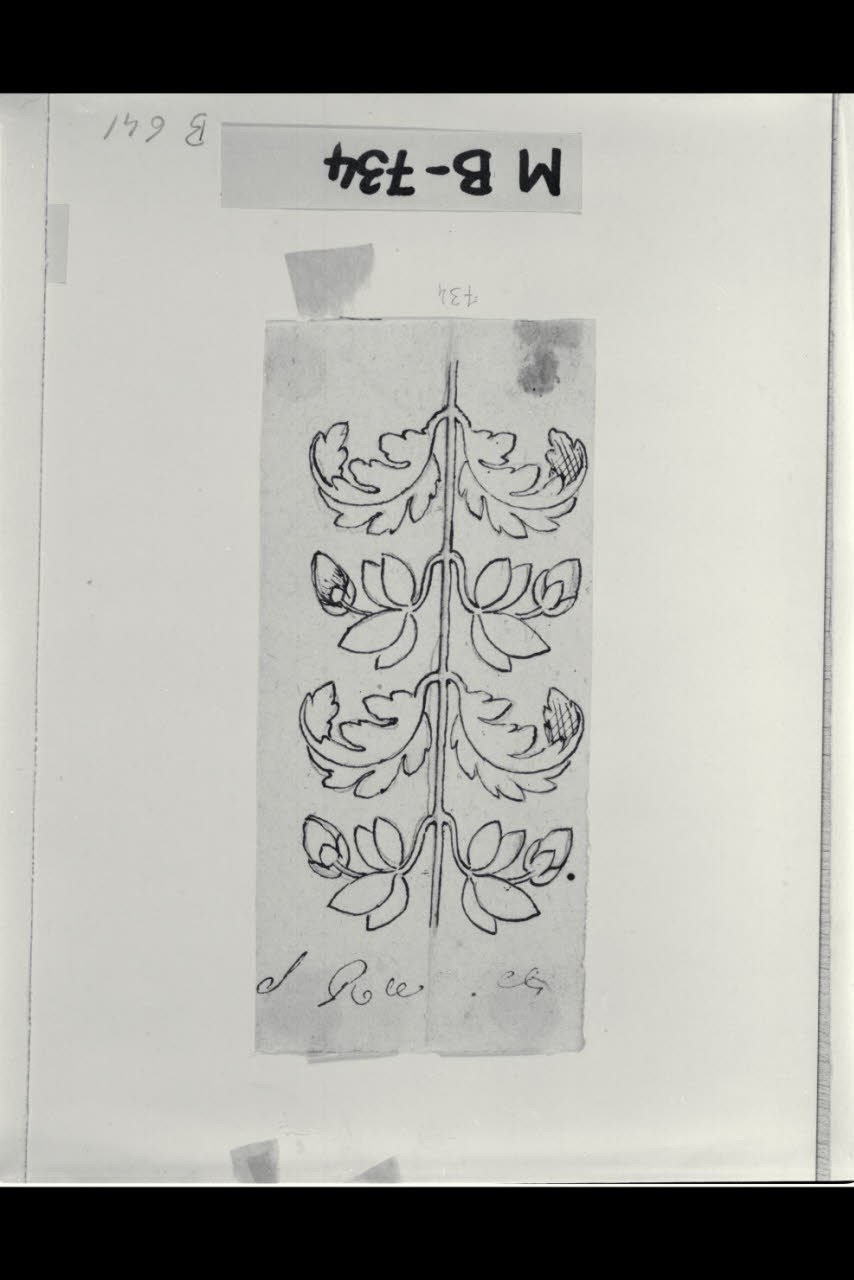 Studio di ramoscello (disegno) di Maggiolini (bottega) (secc. XVIII/ XIX)