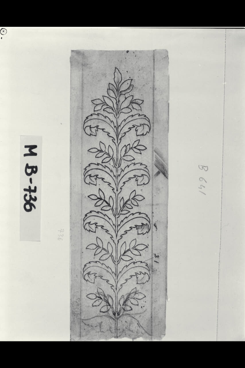 Studio di bordura (disegno) di Maggiolini (bottega) (secc. XVIII/ XIX)