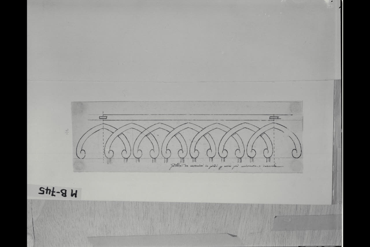 Studio di griglia (disegno) di Maggiolini (bottega) (secc. XVIII/ XIX)