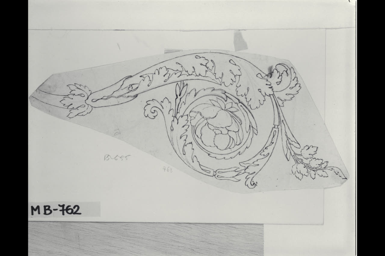 Dettaglio ornamentale (disegno) di Maggiolini (bottega) (secc. XVIII/ XIX)