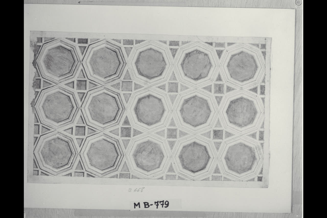 Studio di ornato geometrico (disegno) di Maggiolini (bottega) (sec. XVIII)