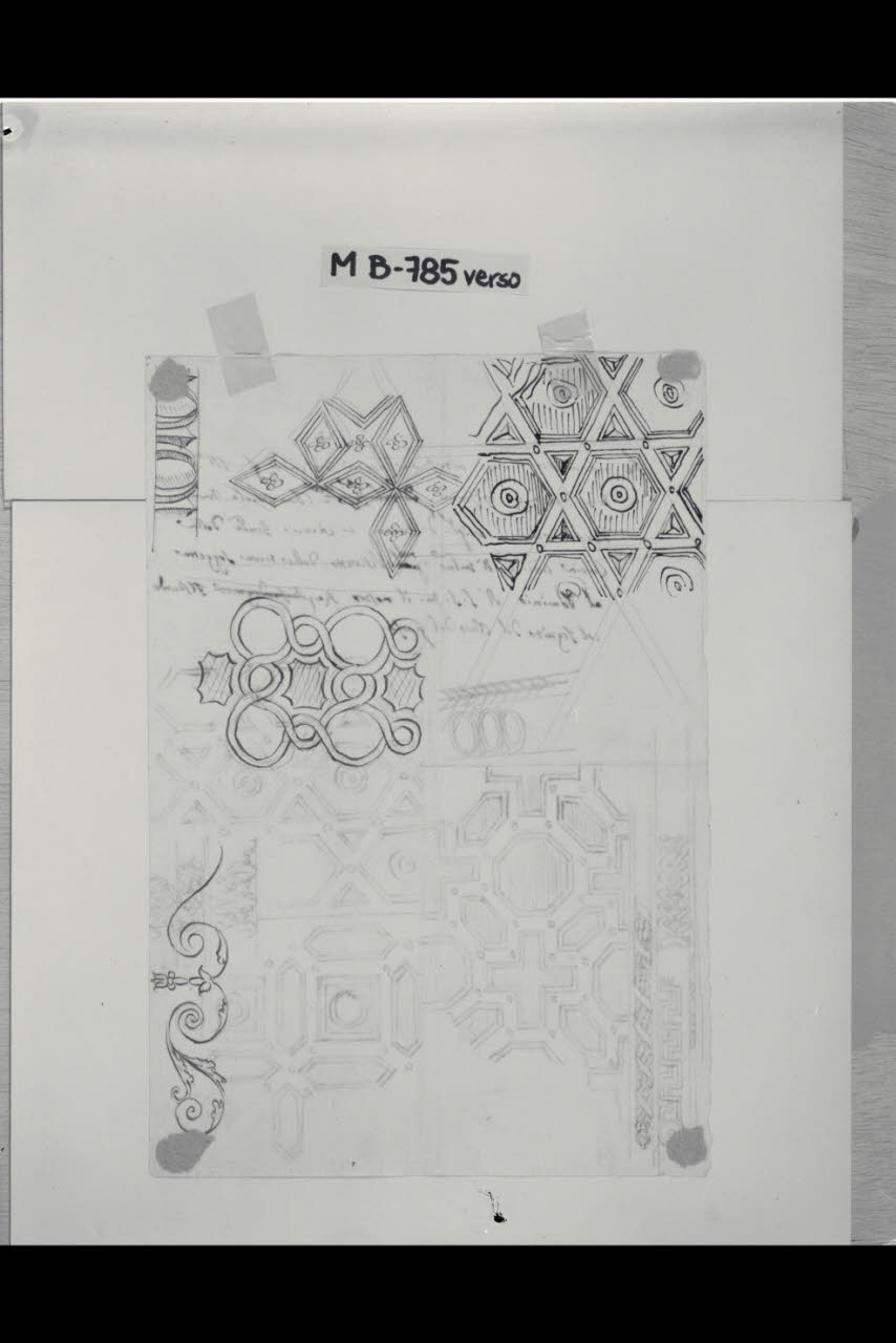 Studi di pavimenti (disegno) di Maggiolini (bottega) (secc. XVIII/ XIX)