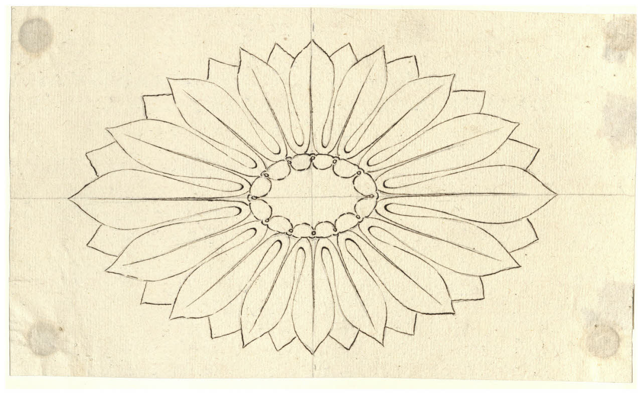 Rosone (disegno) di Maggiolini (bottega) (secc. XVIII/ XIX)
