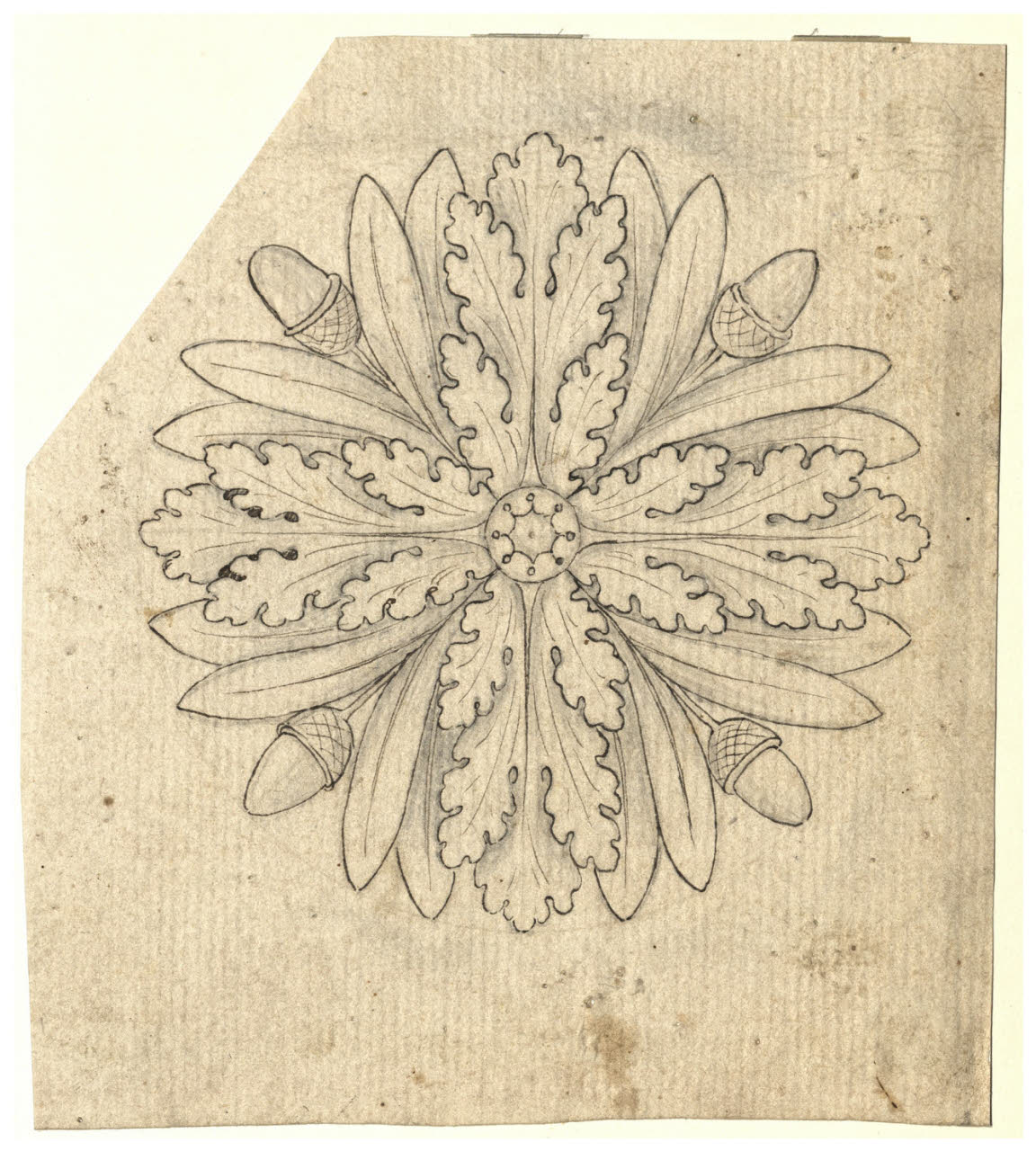 Rosone (disegno) di Maggiolini (bottega) (secc. XVIII/ XIX)
