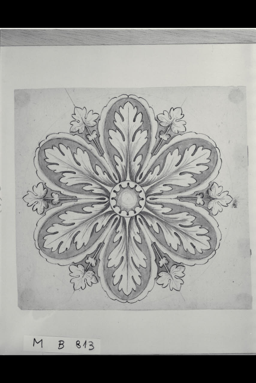 Rosone (disegno) di Maggiolini (bottega) (secc. XVIII/ XIX)