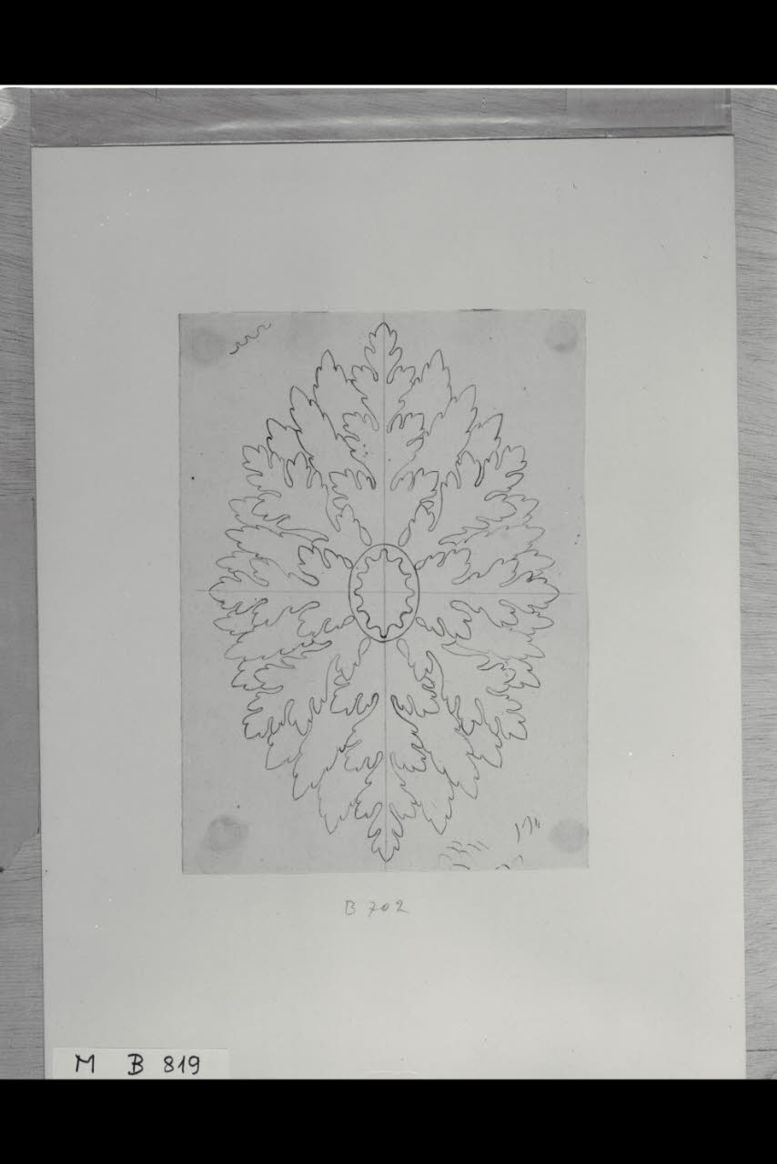 Rosone (disegno) di Maggiolini (bottega) (secc. XVIII/ XIX)