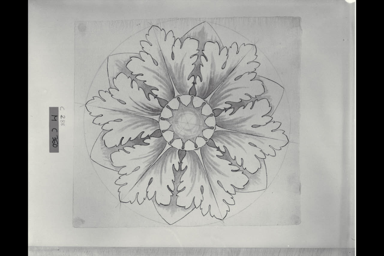 Rosone (disegno) di Maggiolini (bottega) (secc. XVIII/ XIX)