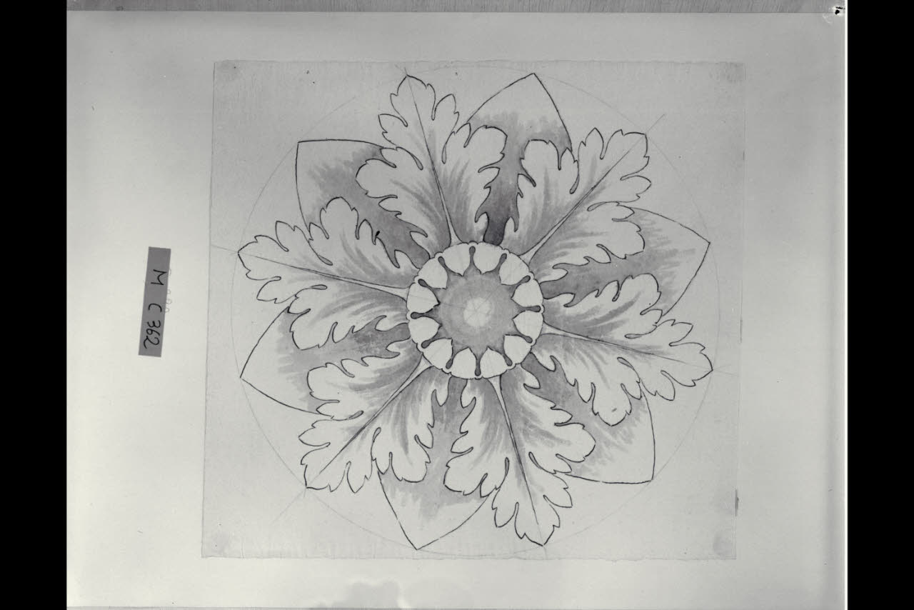 Rosone (disegno) di Maggiolini (bottega) (secc. XVIII/ XIX)