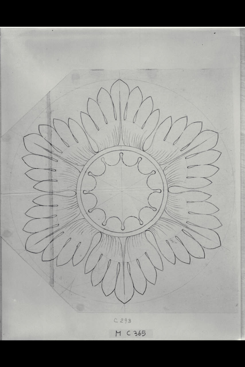 Rosone (disegno) di Maggiolini (bottega) (secc. XVIII/ XIX)