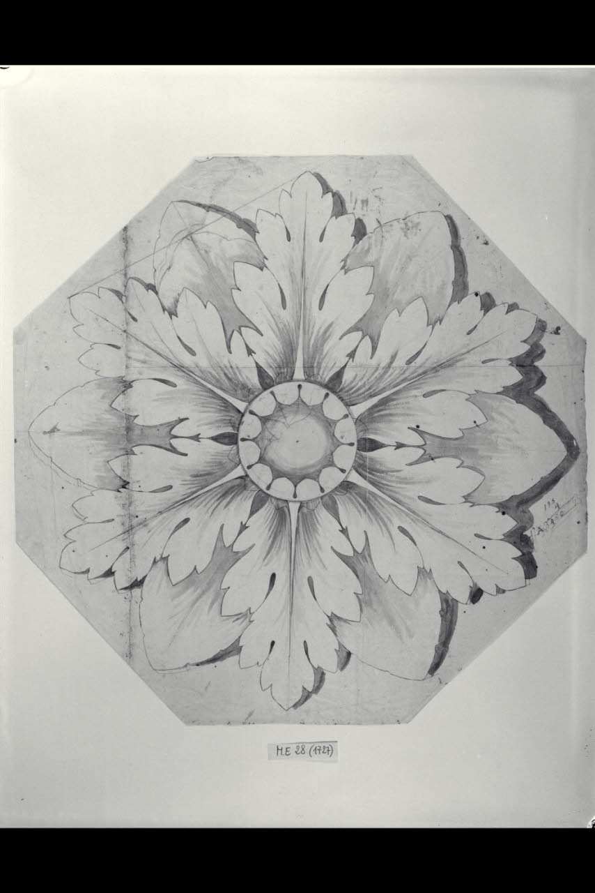 Rosone (disegno) di Maggiolini (bottega) (secc. XVIII/ XIX)