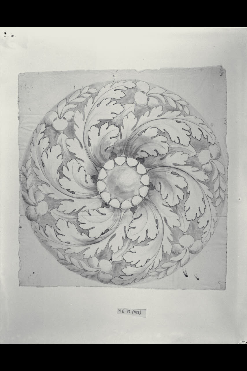 Rosone (disegno) di Maggiolini (bottega) (secc. XVIII/ XIX)