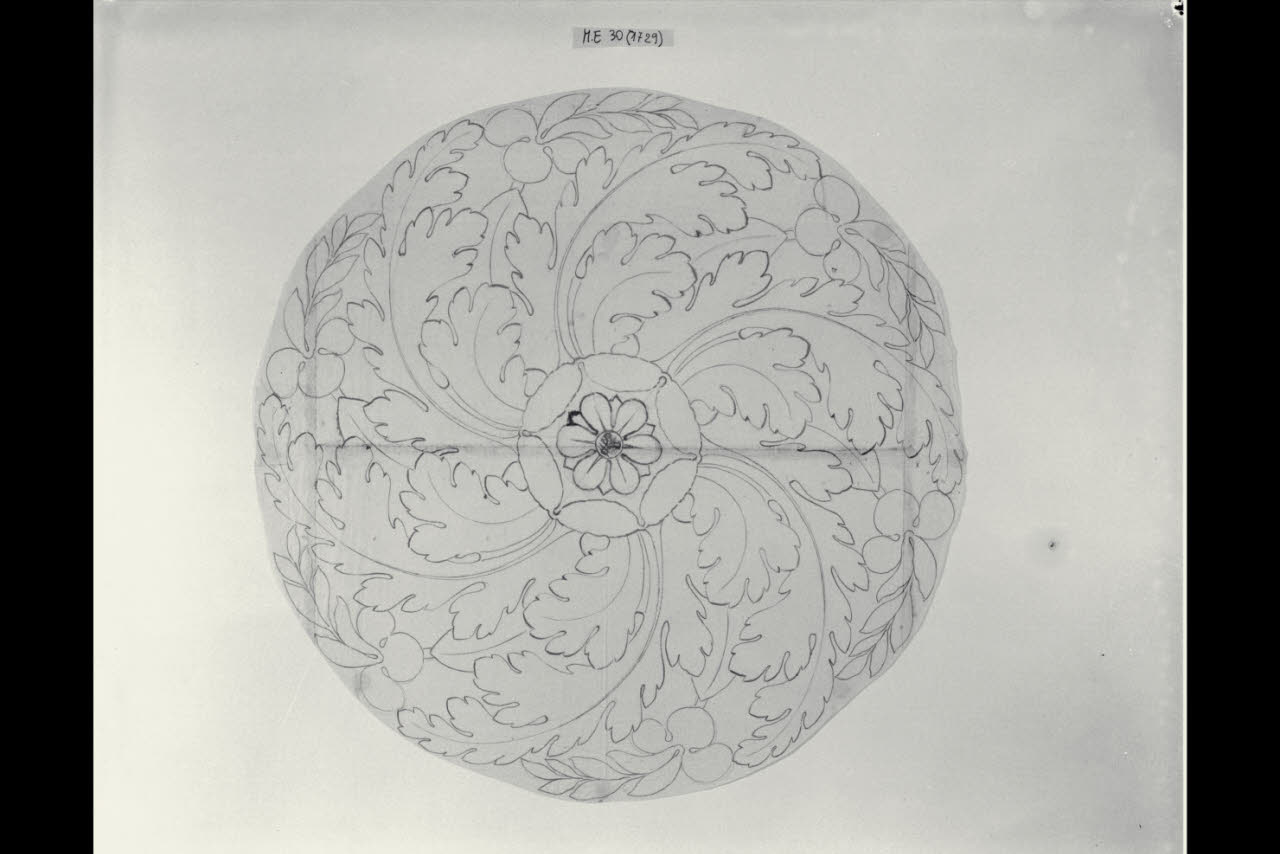 Rosone (disegno) di Maggiolini (bottega) (secc. XVIII/ XIX)