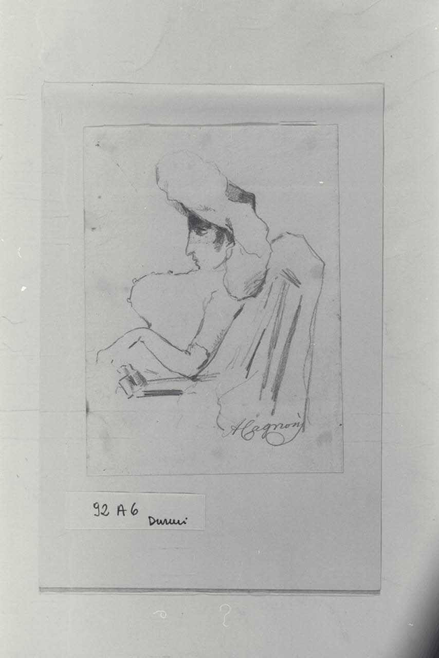 Caricatura femminile (disegno) di Cagnoni, Amero (secc. XIX/ XX)