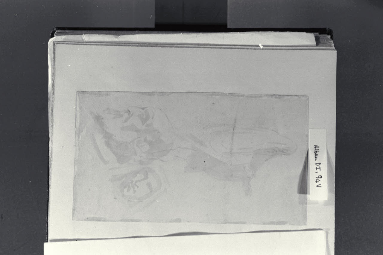 Studi di due teste e figura velata (disegno) di Durini, Alessandro (secondo quarto sec. XIX)