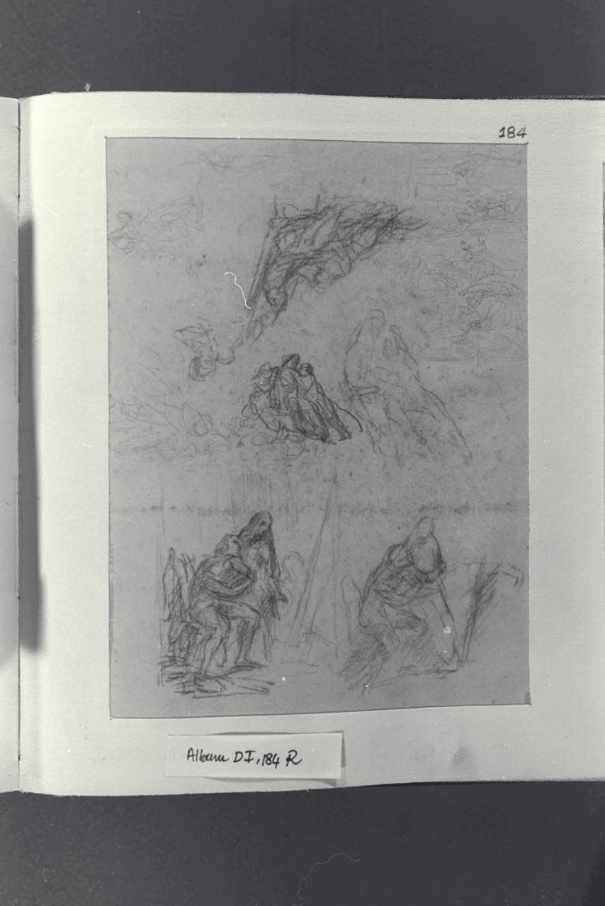 Schizzi di figure (disegno) di Durini, Alessandro (sec. XIX)