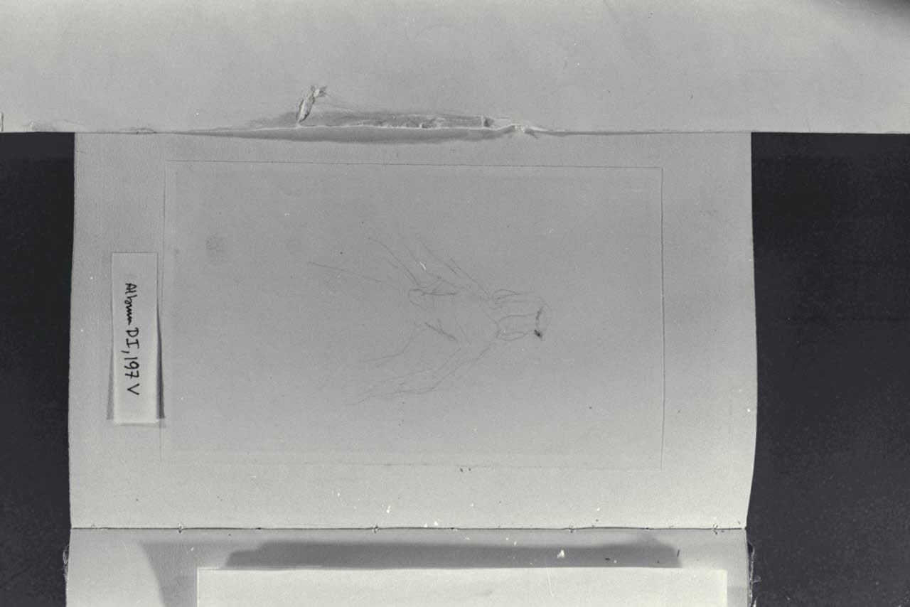 Schizzo di donna (disegno) di Durini, Alessandro (secondo quarto sec. XIX)