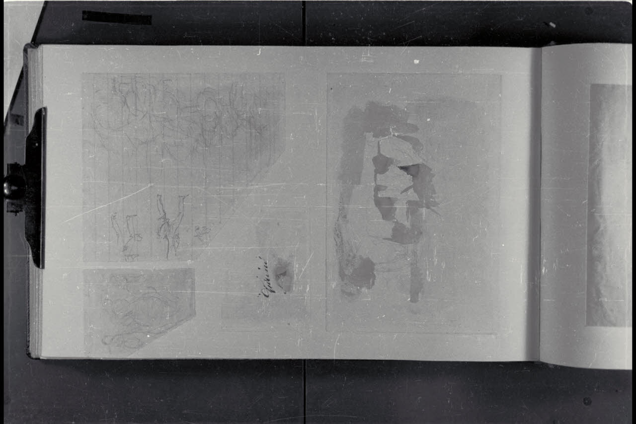 Schizzi di figure (disegno) di Durini, Alessandro (secondo quarto sec. XIX)