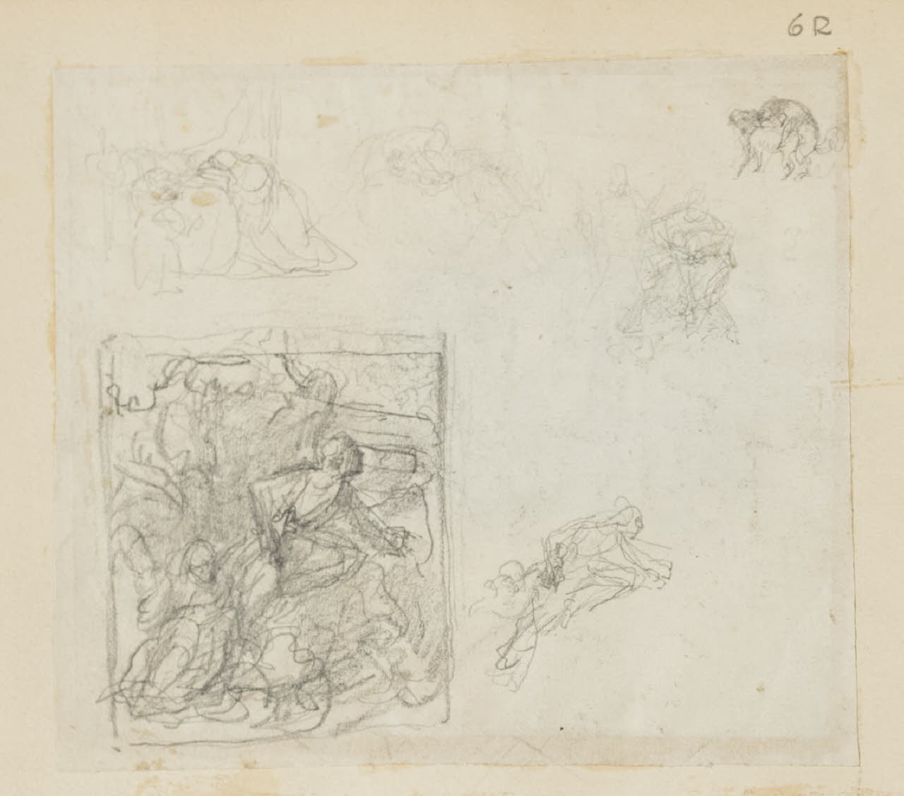 Schizzo per composizione, Schizzo per composizione (disegno) di Durini, Alessandro (sec. XIX)
