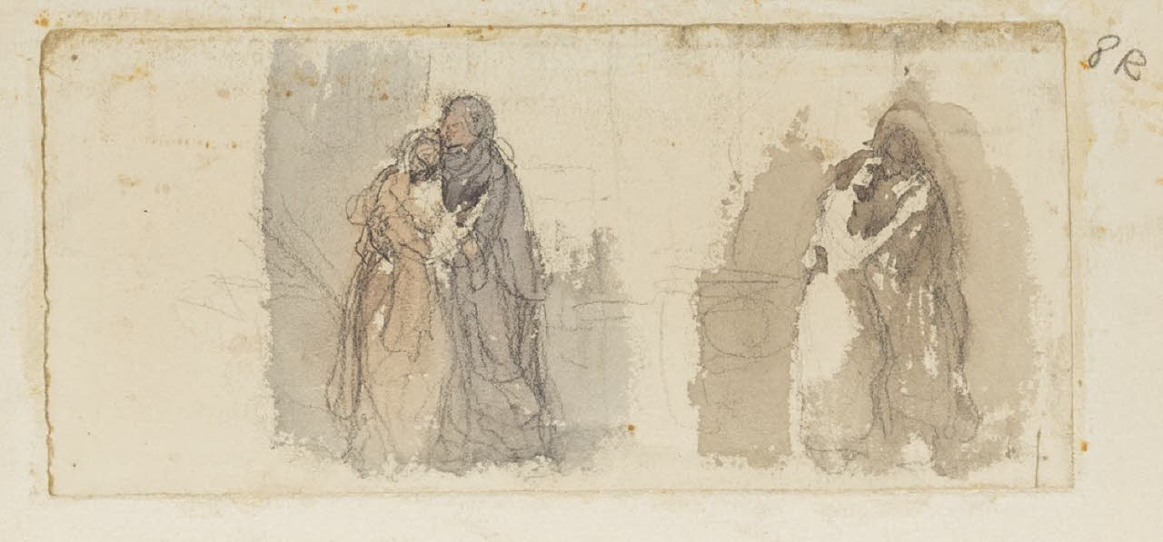 Amanti, Amanti (disegno) di Durini, Alessandro (sec. XIX)