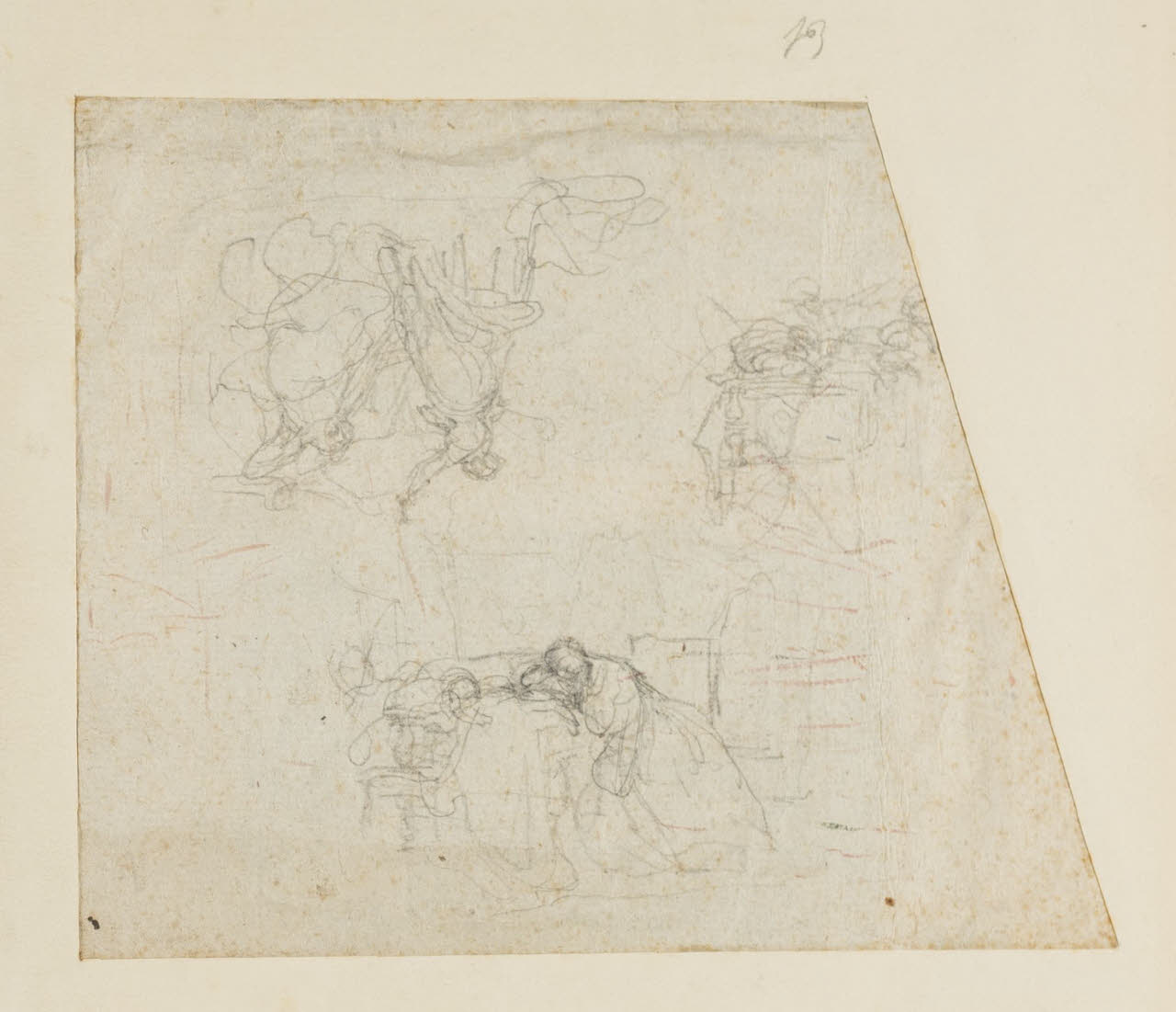 Schizzi di figure, Schizzi di figure (disegno) di Durini, Alessandro (sec. XIX)