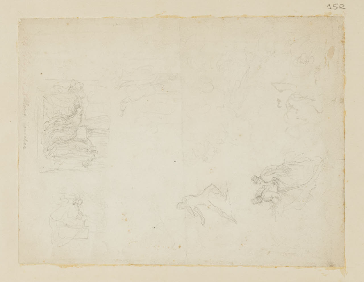 Schizzi di figure, Schizzi di figure (disegno) di Durini, Alessandro (sec. XIX)