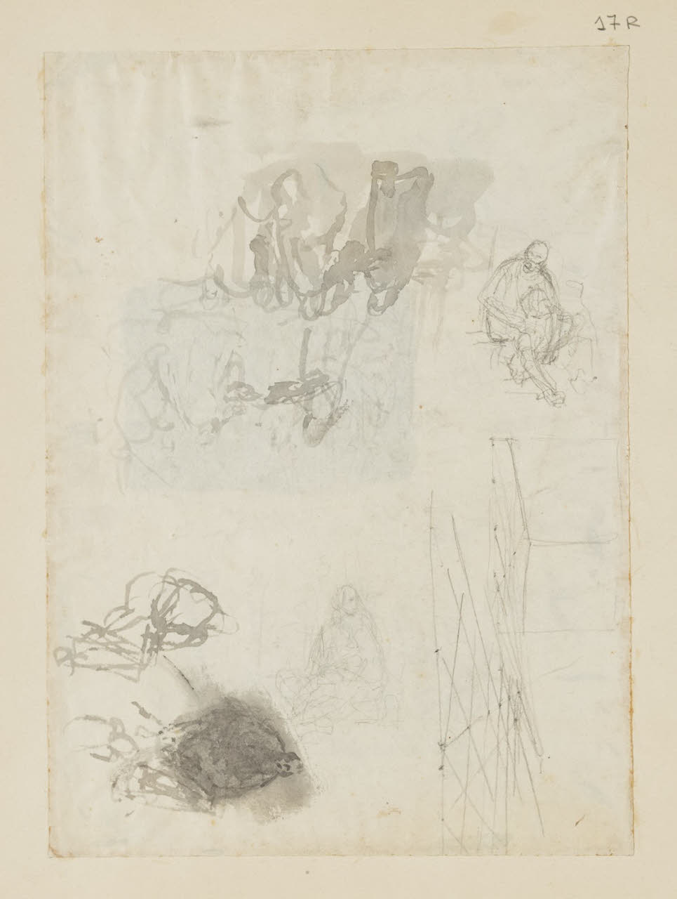 Studio per composizione, Studio per composizione (disegno) di Durini, Alessandro (sec. XIX)