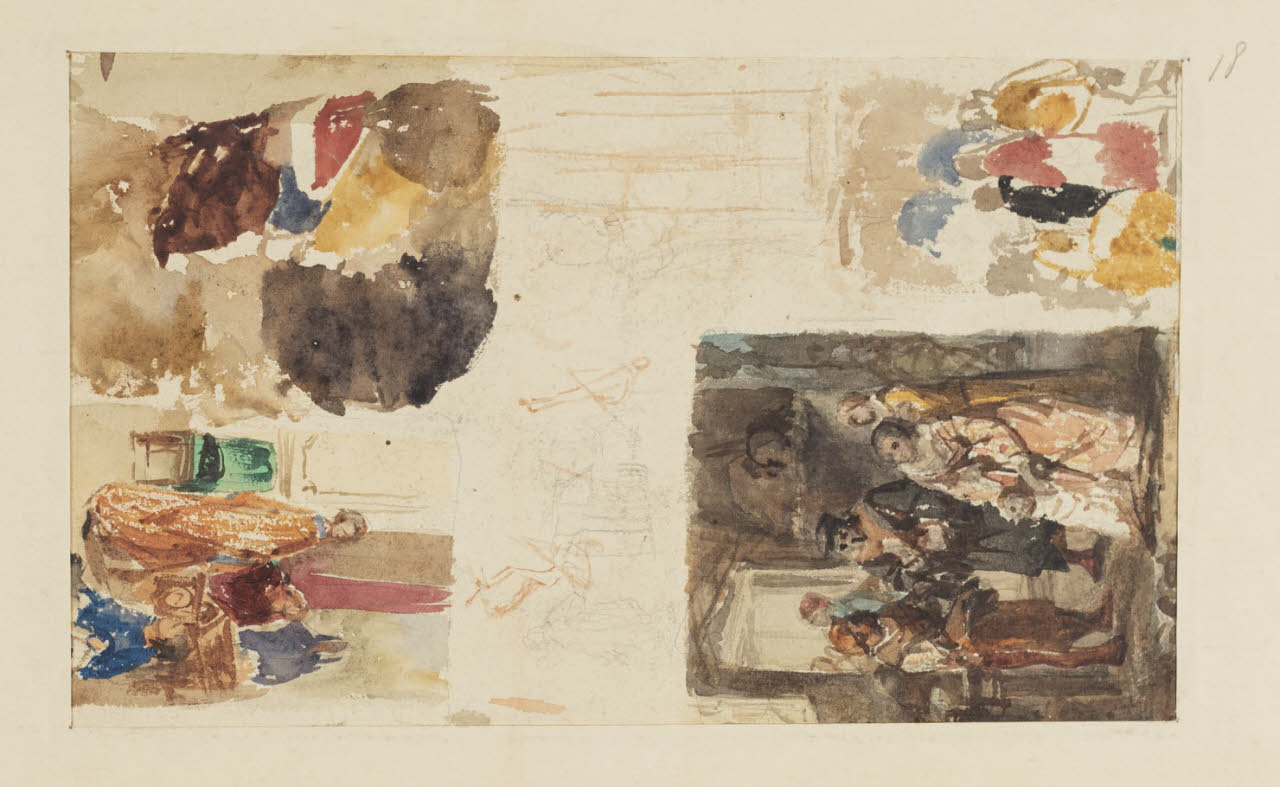 Studi per composizioni, Studi per composizioni (disegno) di Durini, Alessandro (sec. XIX)