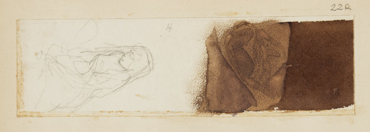 Abbozzo di figura femminile, Abbozzo di figura femminile (disegno) di Durini, Alessandro (sec. XIX)