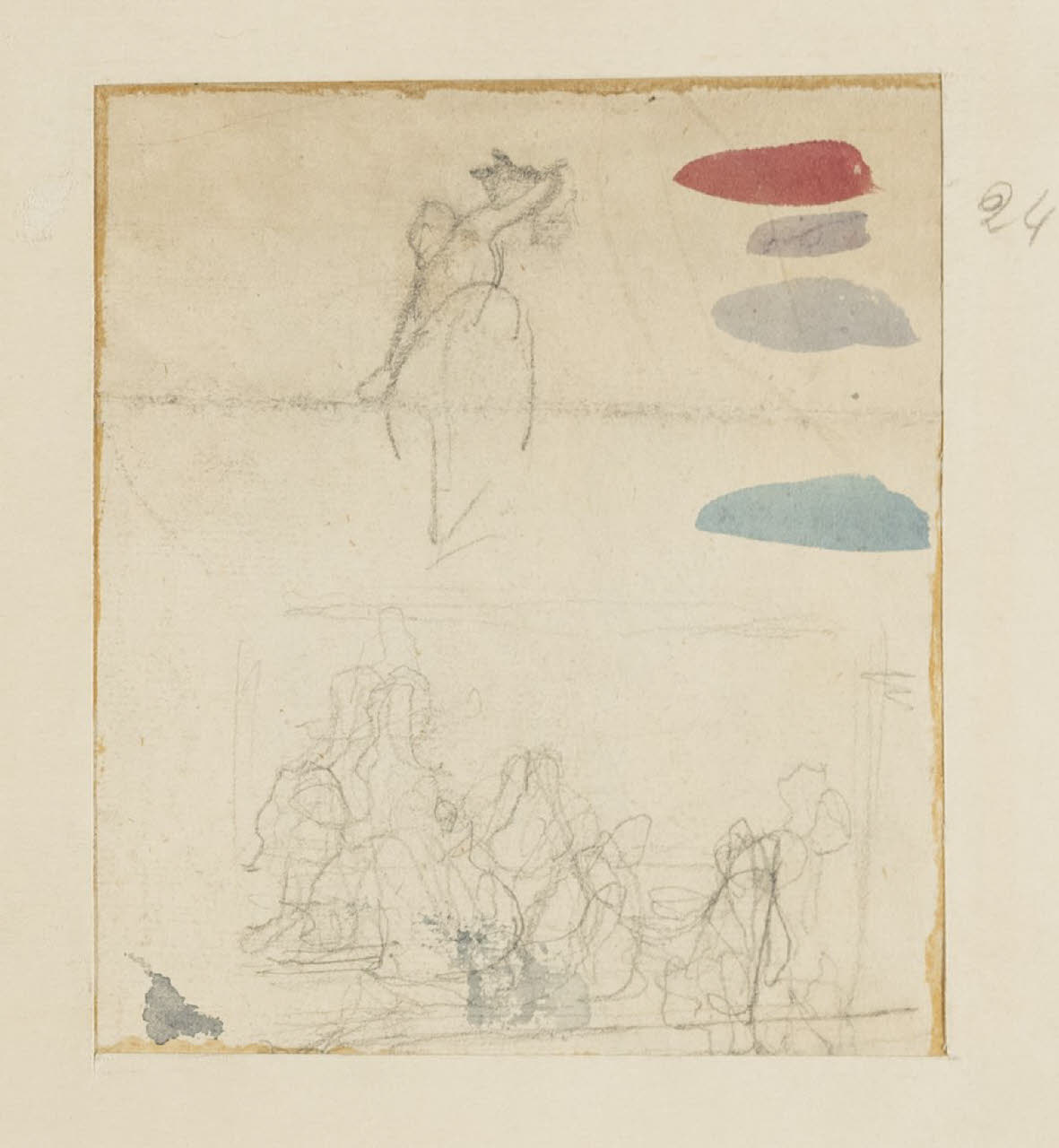 Schizzi di figure, Schizzi di figure (disegno) di Durini, Alessandro (sec. XIX)