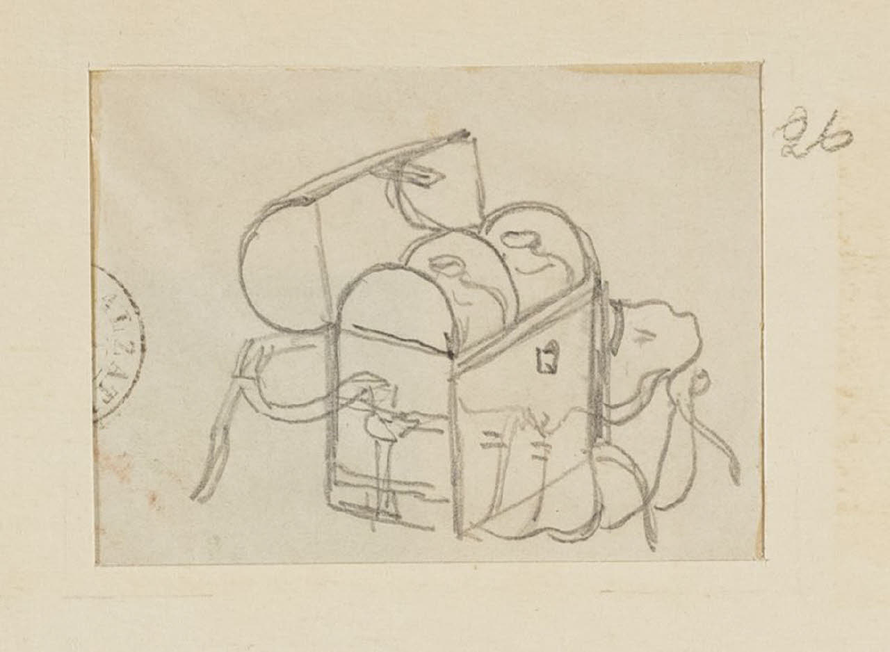 Baule, Baule (disegno) di Durini, Alessandro (sec. XIX)