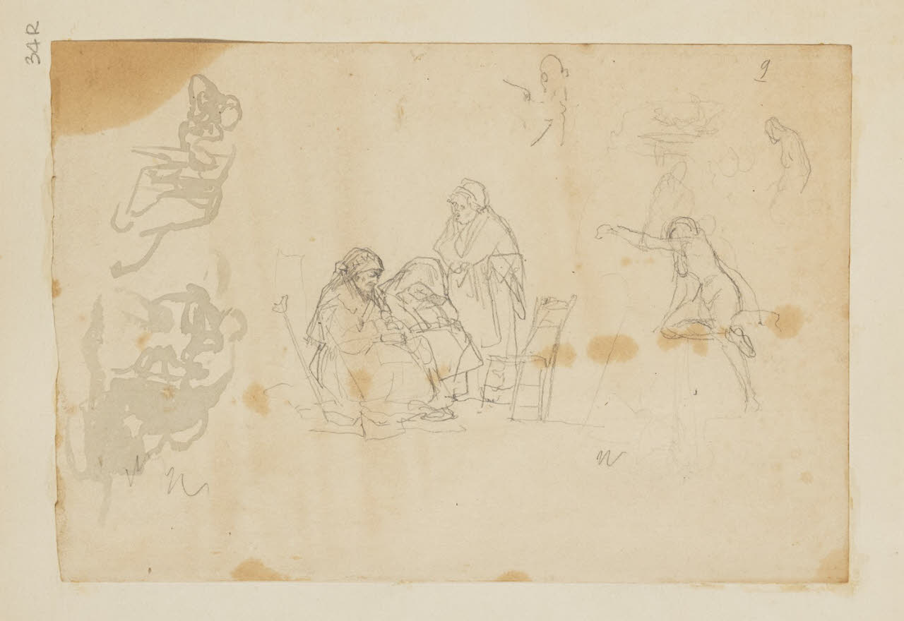 Studio per composizione, Studio per composizione (disegno) di Durini, Alessandro (sec. XIX)