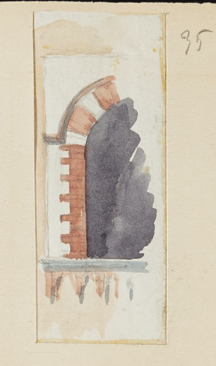 Particolare architettonico, Particolare architettonico (disegno) di Durini, Alessandro (sec. XIX)