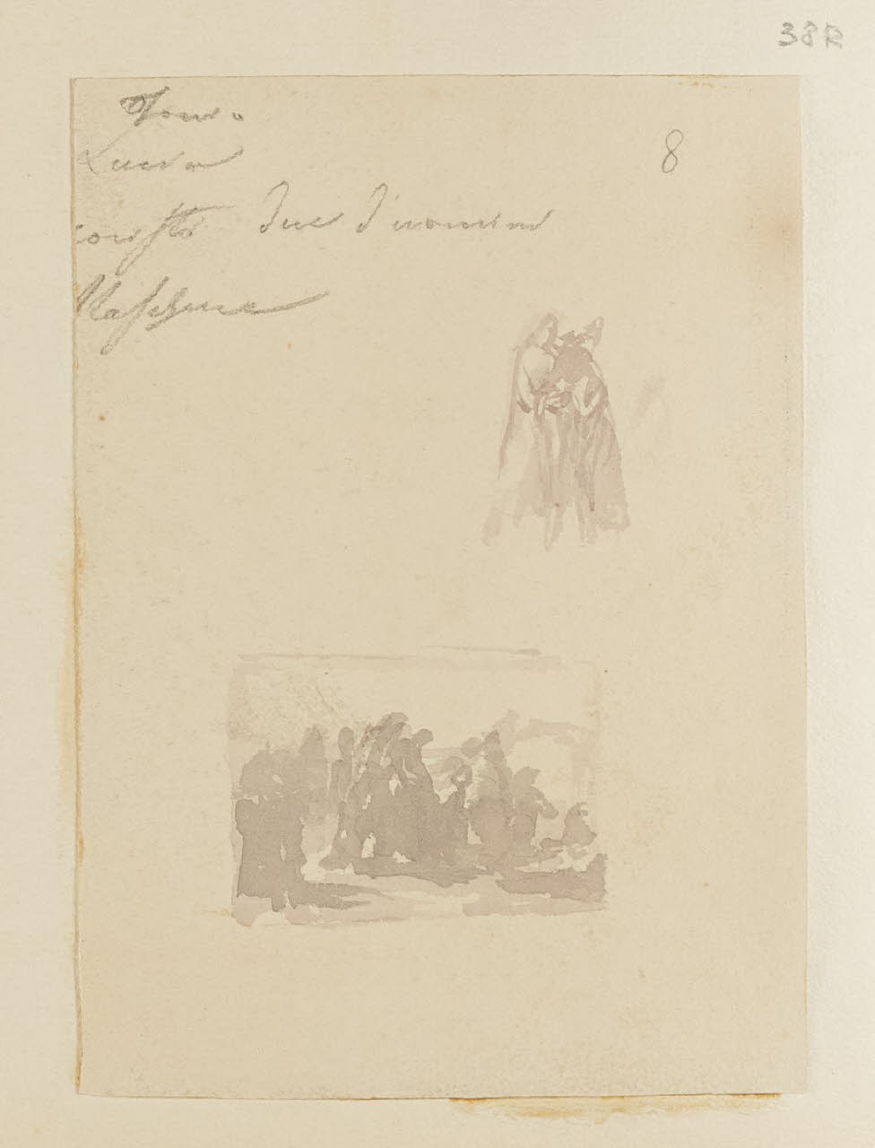 Studio per composizione e figure, Studio per composizione e figure (disegno) di Durini, Alessandro (sec. XIX)