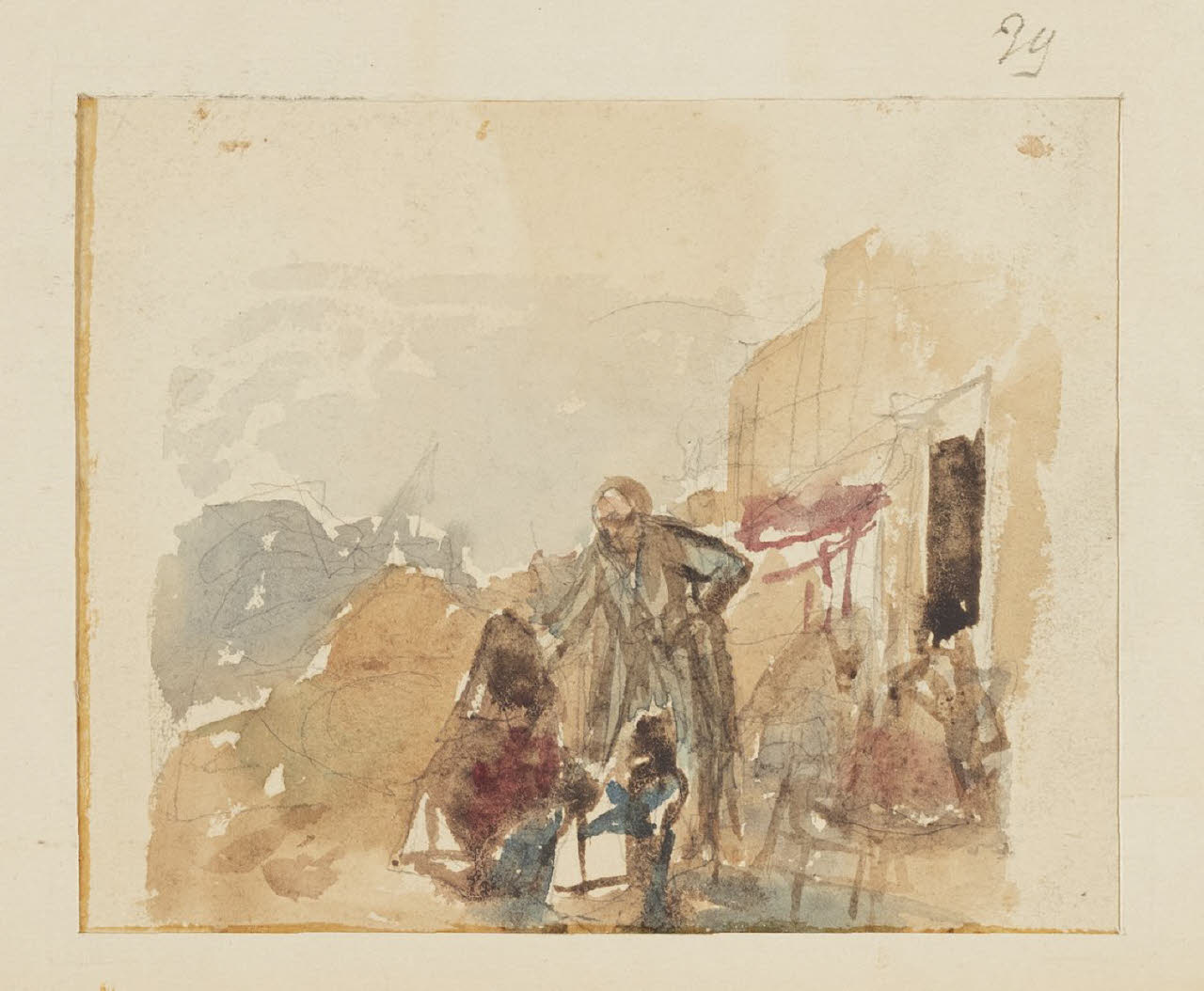 Studio per composizione, Studio per composizione (disegno) di Durini, Alessandro (sec. XIX)