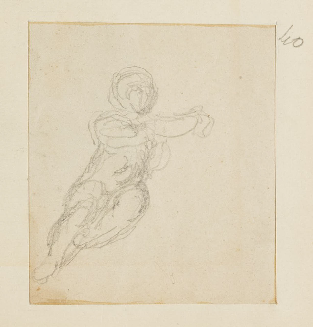 Abbozzo di bambino, Abbozzo di bambino (disegno) di Durini, Alessandro (sec. XIX)