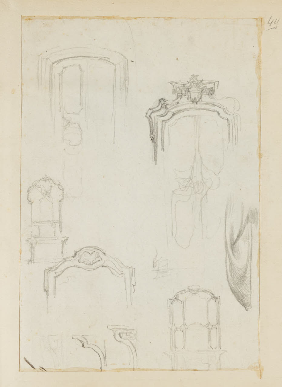 Particolari architettonici, Particolari architettonici (disegno) di Durini, Alessandro (sec. XIX)