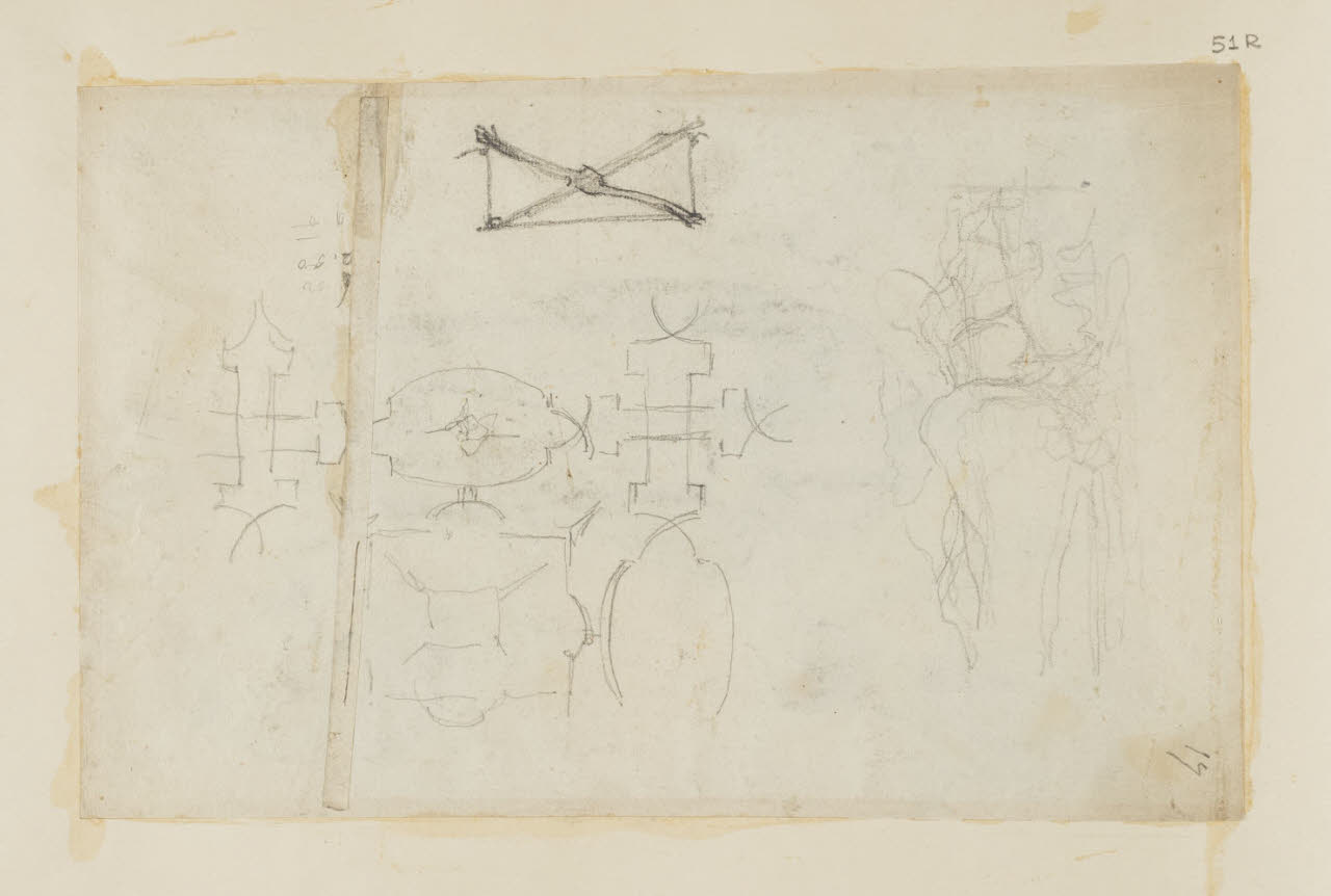 Schizzi, Schizzi (disegno) di Durini, Alessandro (sec. XIX)