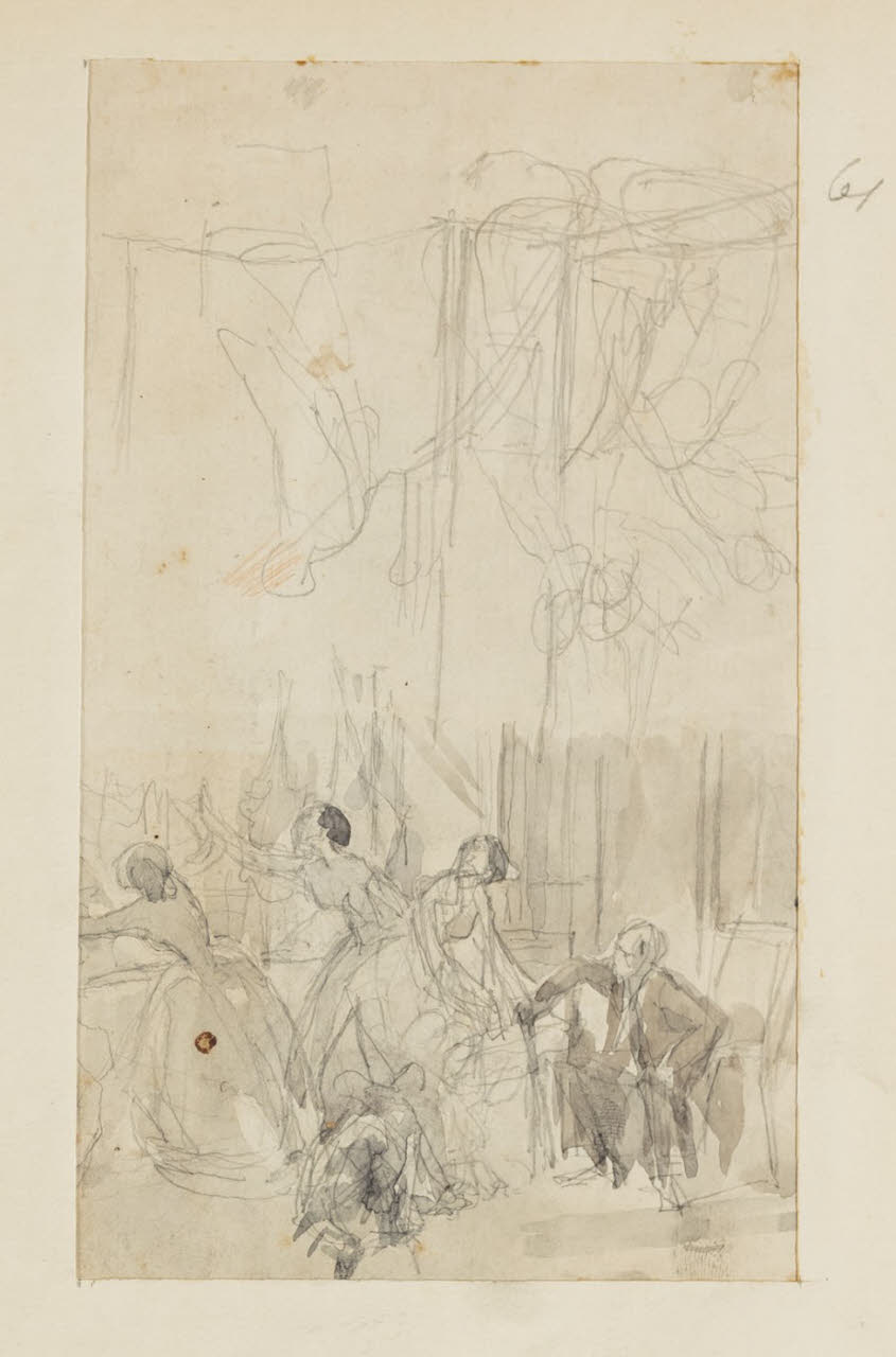 Studio per composizione, Studio per composizione (disegno) di Durini, Alessandro (sec. XIX)