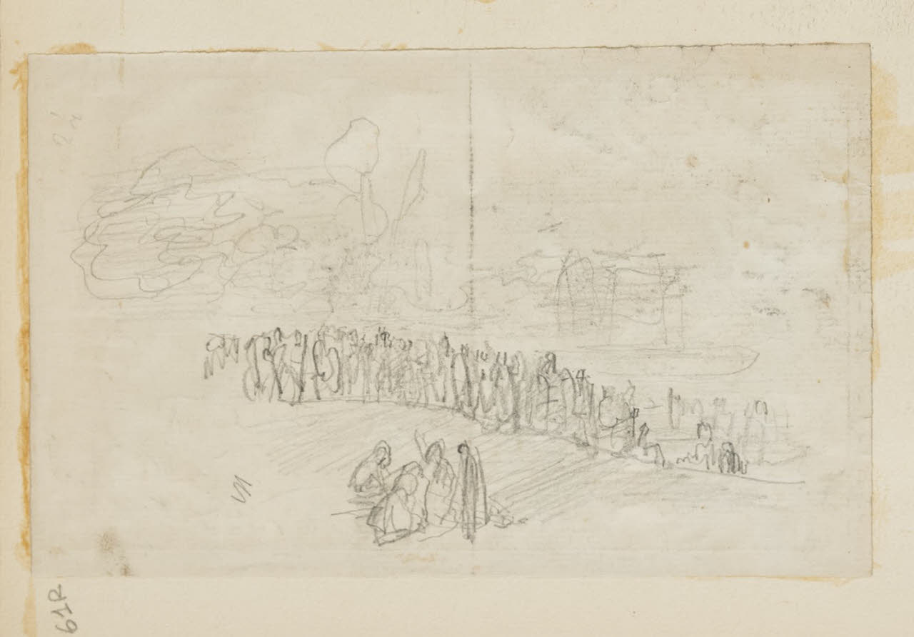 Studio per composizione, Studio per composizione (disegno) di Durini, Alessandro (sec. XIX)