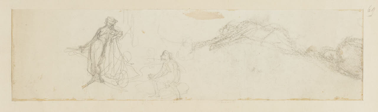 Schizzi di figure varie, Schizzi di figure varie (disegno) di Durini, Alessandro (sec. XIX)