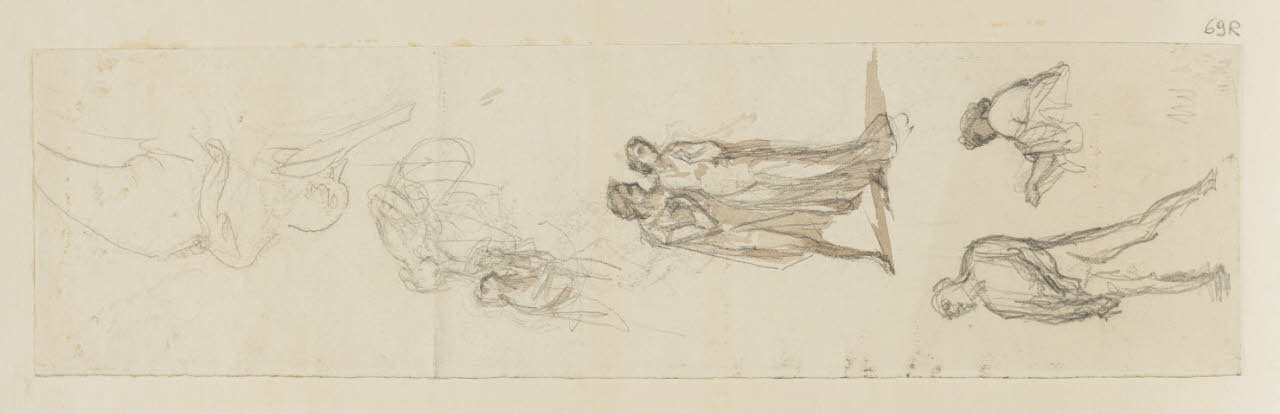 Schizzi di figure varie, Schizzi di figure varie (disegno) di Durini, Alessandro (sec. XIX)