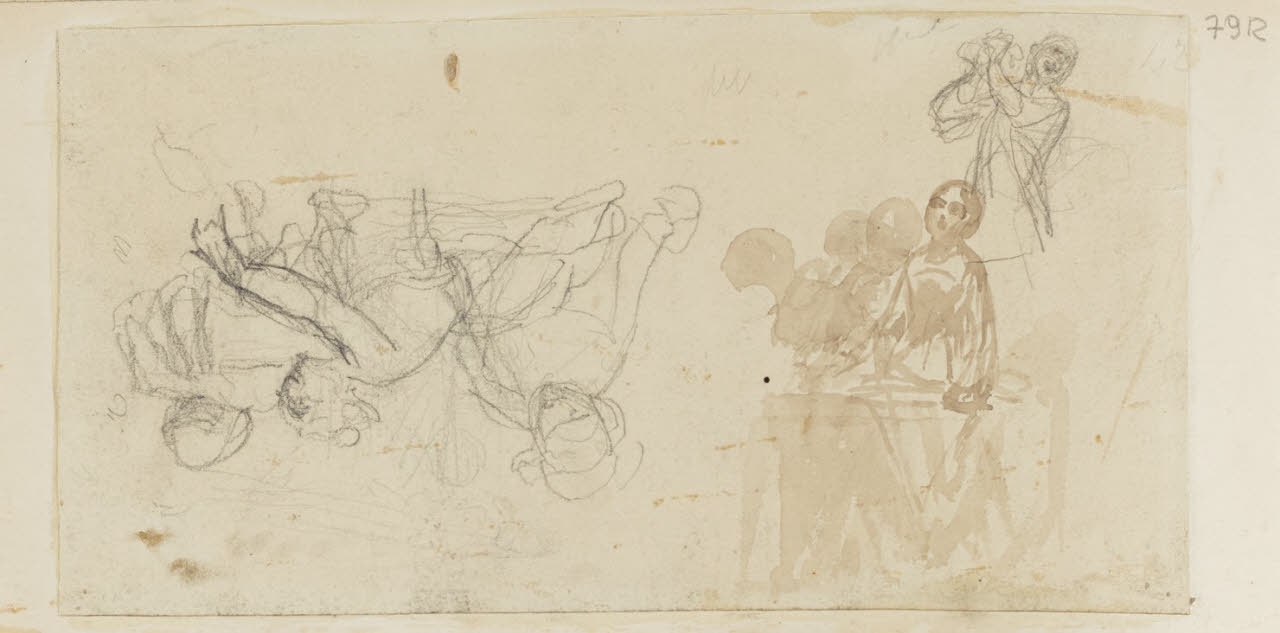 Studio per composizioni, Studio per composizioni (disegno) di Durini, Alessandro (sec. XIX)