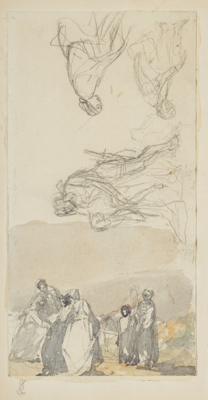 Studio per composizione e schizzi, Studio per composizione e schizzi (disegno) di Durini, Alessandro (sec. XIX)