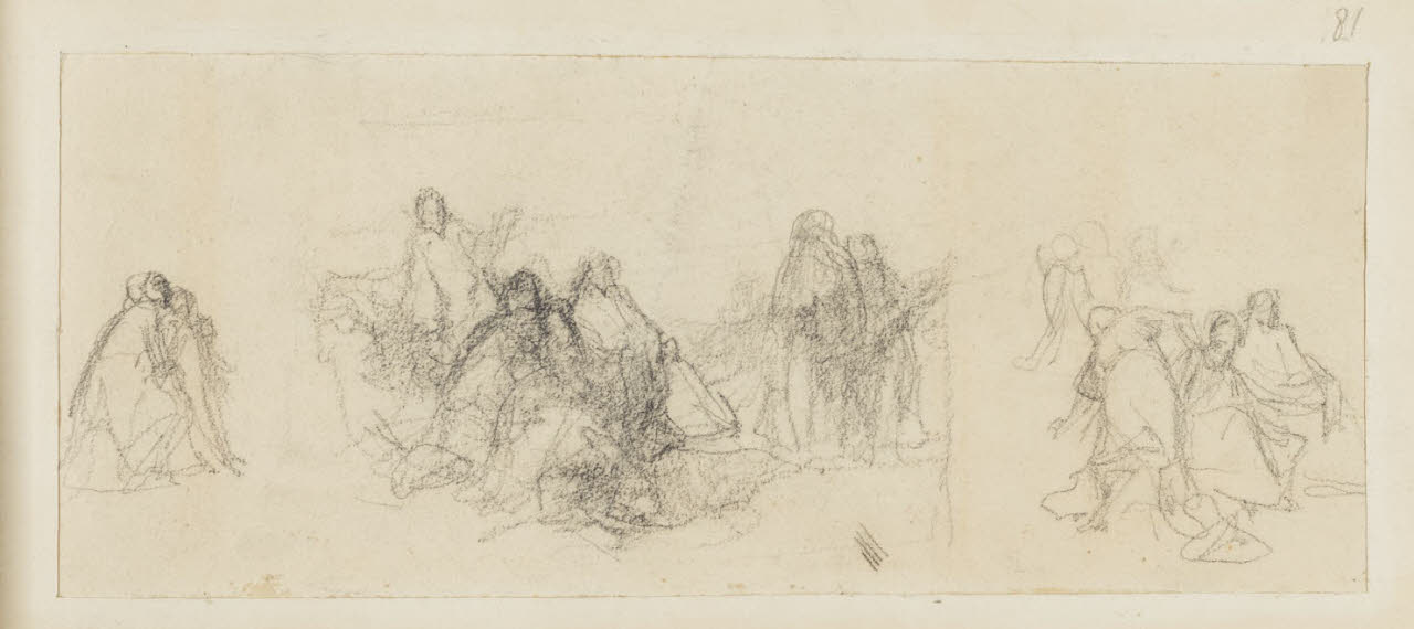 Studio per composizioni, Studio per composizioni (disegno) di Durini, Alessandro (sec. XIX)