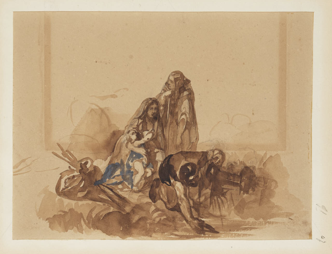 Studio per composizione, Studio per composizione (disegno) di Durini, Alessandro (sec. XIX)