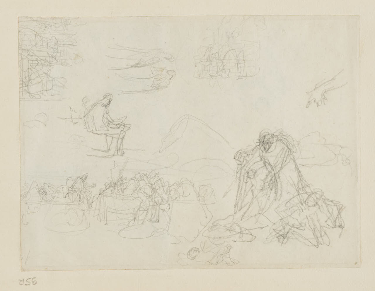 Schizzi di figure, Schizzi di figure (disegno) di Durini, Alessandro (sec. XIX)