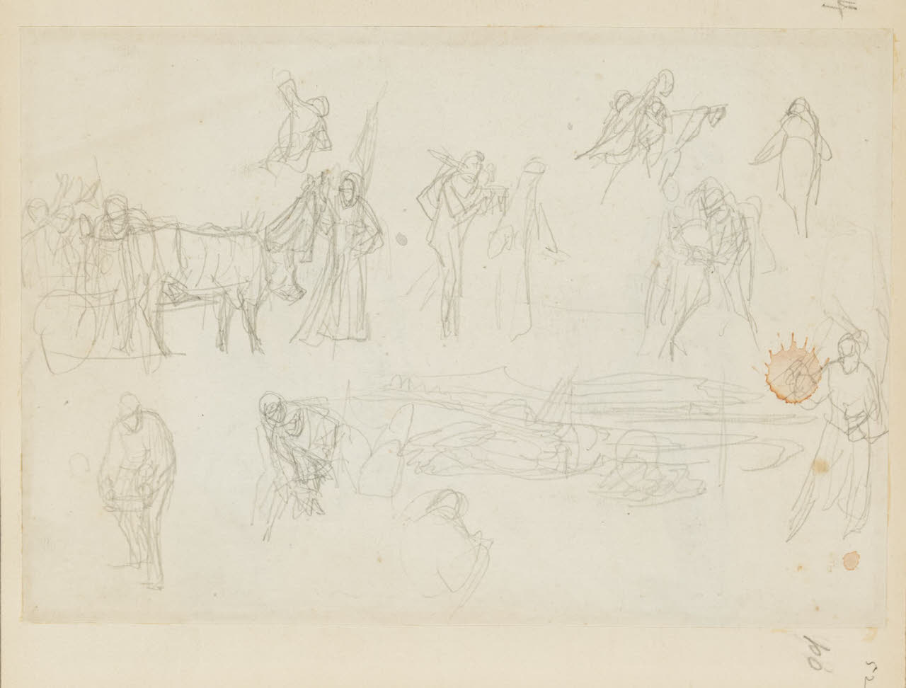 Schizzi vari, Schizzi vari (disegno) di Durini, Alessandro (sec. XIX)