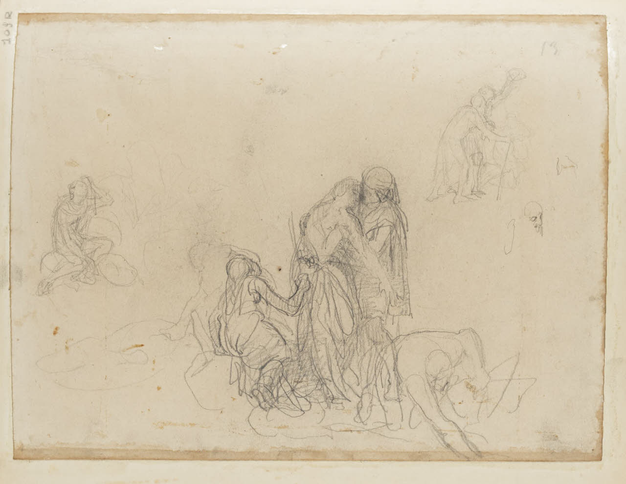 Studio per composizione, Studio per composizione (disegno) di Durini, Alessandro (sec. XIX)